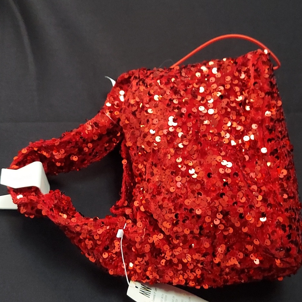 MOST WANTED Red Sequin Handbag - Picture 7 of 12